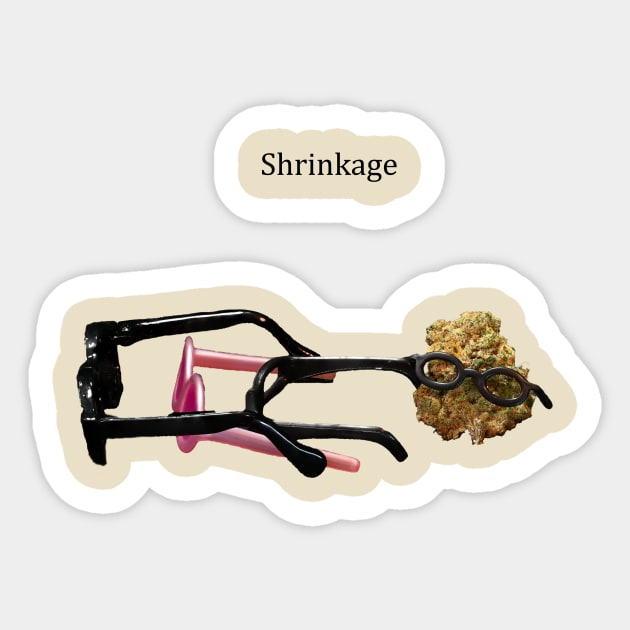 Shrinkage Jackapulco (for light colors) - Weed Design Sticker by MrGreenGenes420